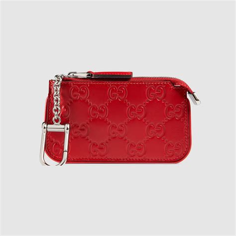 gucci signature leather key case